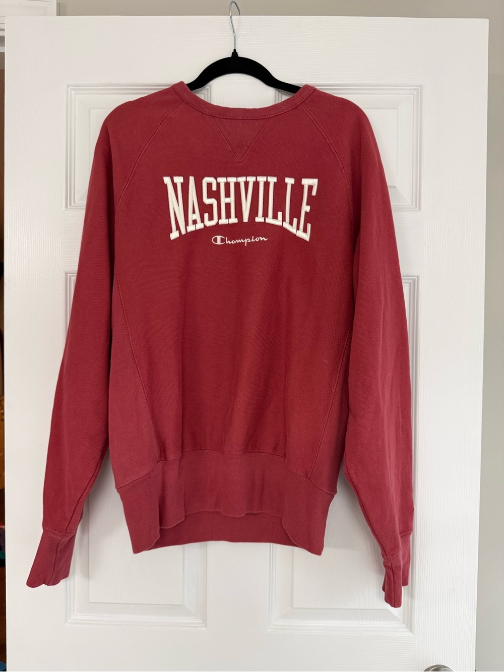 Champion Red Nashville Crewneck Sweatshirt